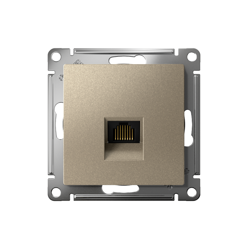 AtlasDesign Шампань Розетка компьютерная RJ45, механизм | ATN000583 | SE — миниатюра 3