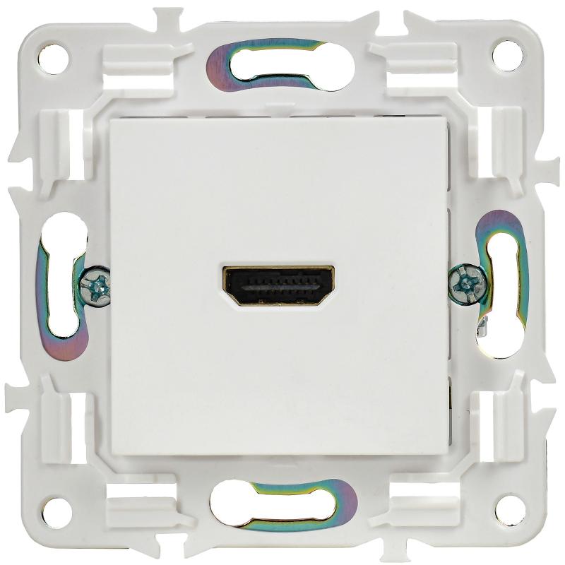 SKANDY Розетка HDMI SK-H01W арктический белый | SK-H10-K01 | IEK — миниатюра 2