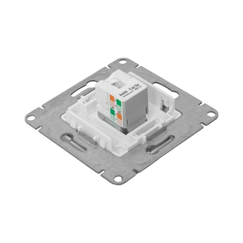 Механизм розетки RJ45 (cat5), алюминий Эпика EKF | UP1-SOA-RJ45-5 | EKF — миниатюра 17