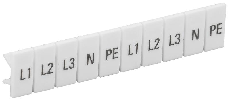 Маркеры для КПИ-2,5мм2 с символами "L1, L2, L3, N, PE"  | YZN11M-002-K00-A | IEK  — IEK (ИЭК)