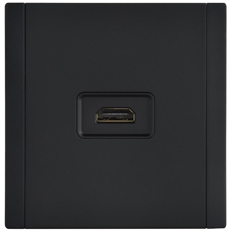 FORTE&PIANO Розетка HDMI FP140M черный  | FP-H10-M-K02 | IEK — миниатюра 2
