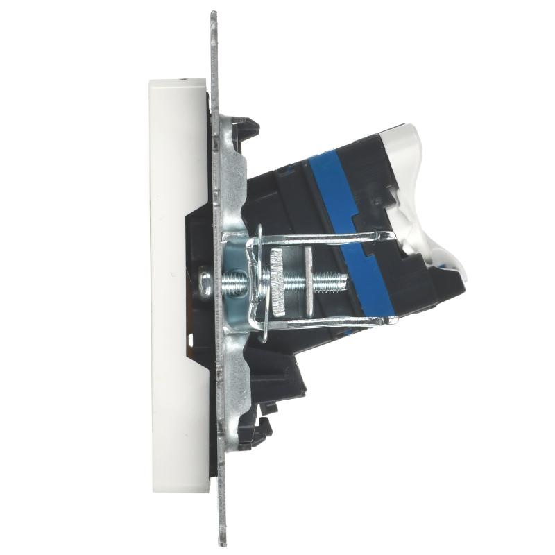 BRITE Розетка компьютерная RJ45 кат.6 РК11-БрБ белый | BR-K10-2-K01 | IEK — миниатюра 6