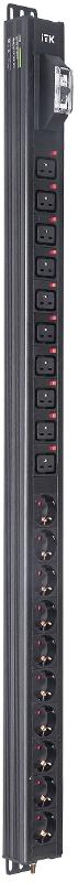 BASE PDU PV1101 24U 1ф 16А 10SCHUKO 10C19 без каб. | BS-PV70-10D-10C19-11 | ITK — ITK