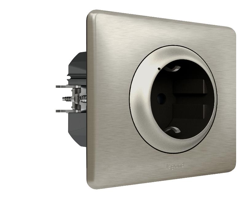 Розетка умная с/з Celiane 16А 230В рамка титан; титан Netatmo | 064837 | Legrand — Legrand