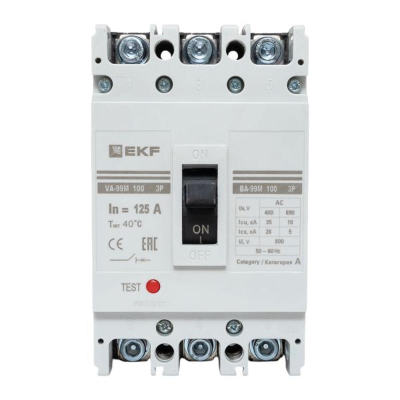 Выключатель автоматический ВА-99М  100/125А 3P 35кА PROxima | mccb99-100-125m | EKF — миниатюра 10