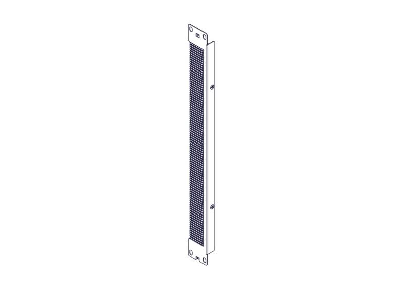 Щеточный уплотнитель Systeme Electric, серия Uniprom, 1U, 2шт, черный | UT8429 | SE — Systeme Electric