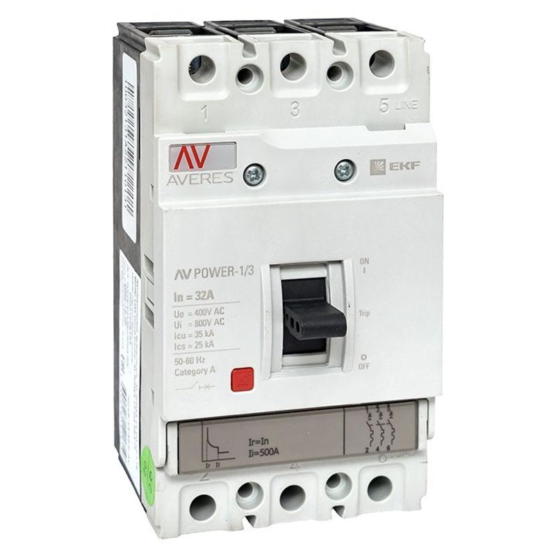 Выключатель автоматический AV POWER-1/3 32А 35kA TR | mccb-13-32-TR-av | EKF — EKF