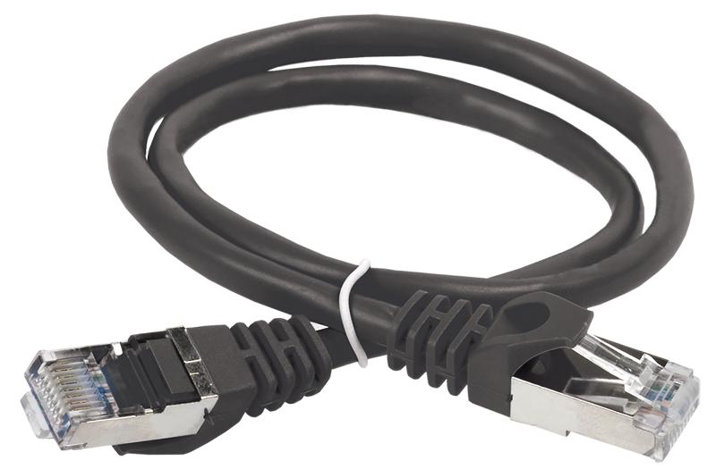Коммутационный шнур кат. 6 FTP PVC 0,5м черный | PC09-C6F-05M | ITK — фото 1 | Sento