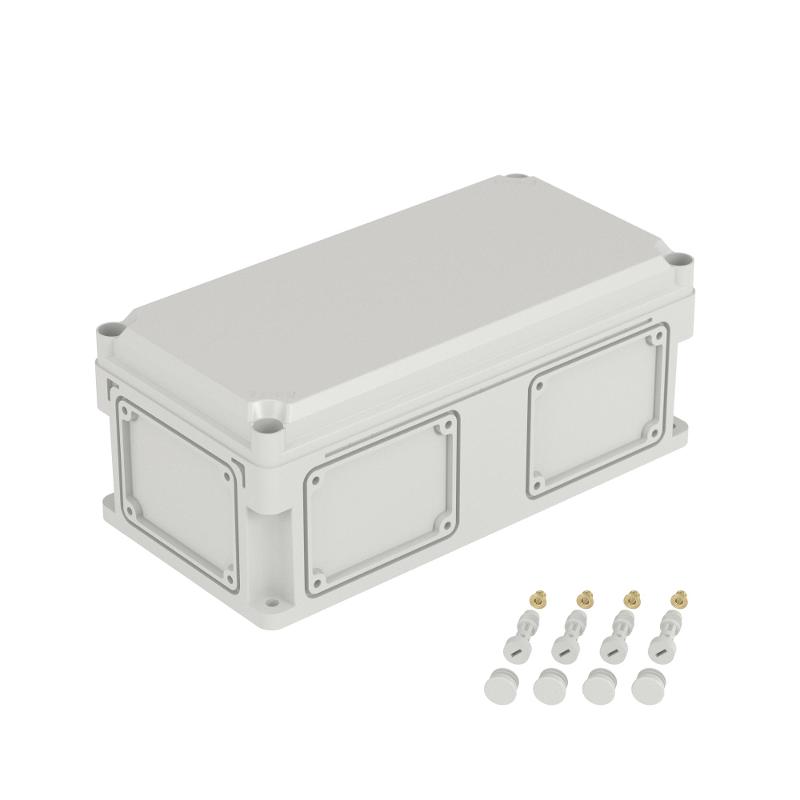 Корпус пластиковый RAM box IP67 400х200х160 мм (высота крышки 35) стенка с выбивными фланцами непрозрачная крышка | 542310 | DKC — DKC (ДКС)