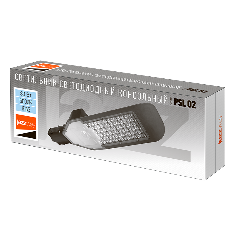 Светильник светодиодный консольный уличный ДКУ PSL 02 80Вт 5000К IP65 | 5005808 | Jazzway — миниатюра 8