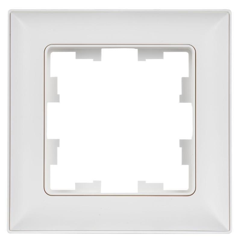 BRITE Рамка 1-местная РУ-1-БрАБ арктический белый/белый  | BR-M12-12-K91 | IEK — миниатюра 2