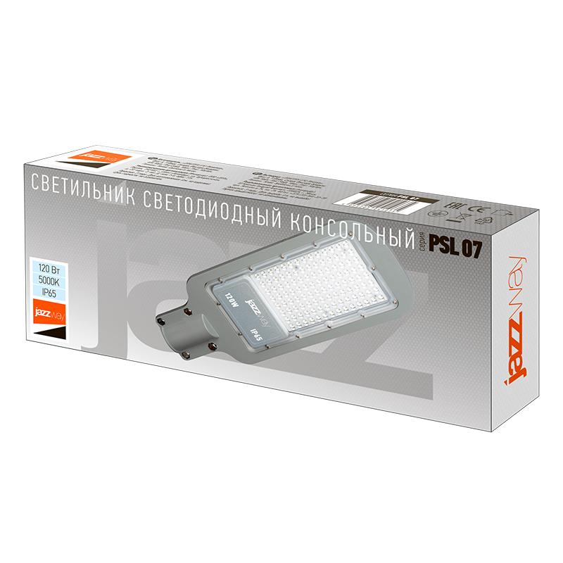 Светильник светодиодный консольный PSL 07 120w 5000K IP65 (3г.гар) | .5041110 | Jazzway — миниатюра 2