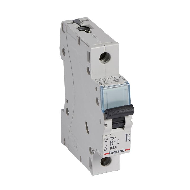 Выключатель автоматический  однополюсный TX3 6000 10А B 10кА | 403858 | Legrand — Legrand