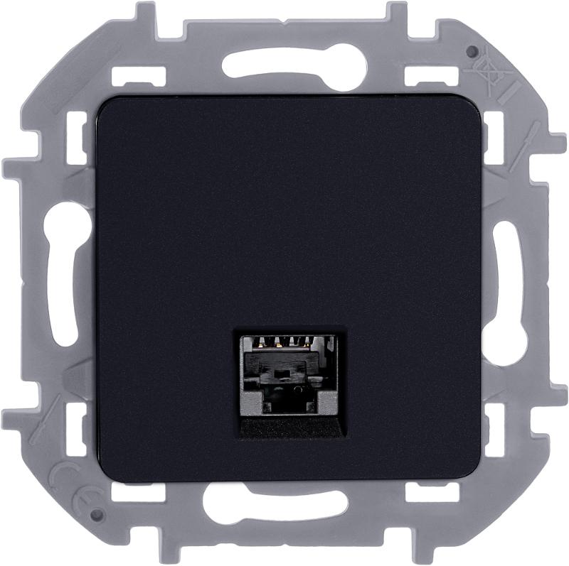 Inspiria Антрацит Розетка компьютерная RJ45 С/У категория 5e UTP — миниатюра 10