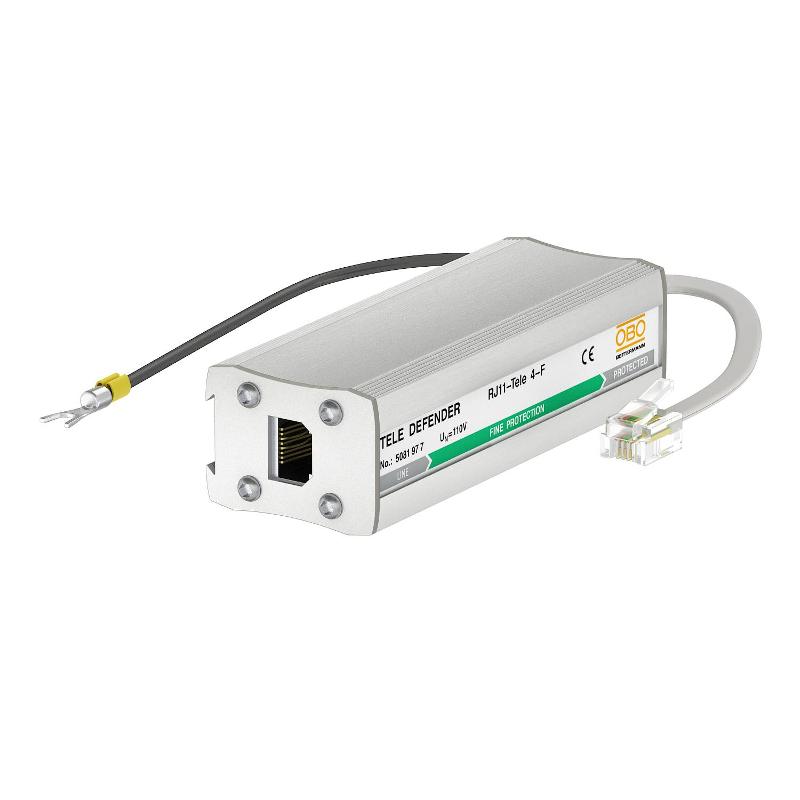 Устройство комбинированной защиты для систем ISDN RJ11 (RJ11-TELE 4-F) | 5081977 | OBO Bettermann — OBO Bettermann