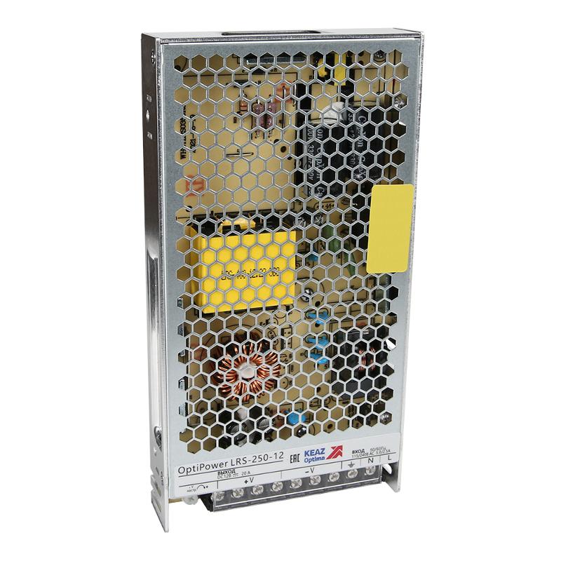Блок питания панельный OptiPower LRS 250-12 21A | 328886 | КЭАЗ — КЭАЗ (Курский электроаппаратный завод)
