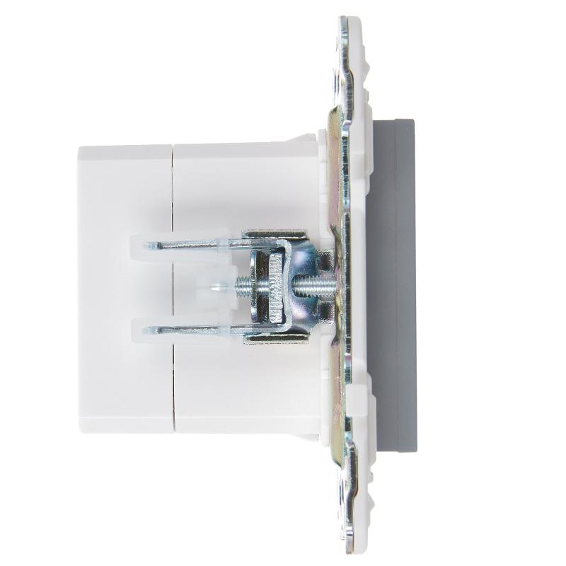 SKANDY Розетка USB A+C 18Вт SK-R13Gr серый | SK-U22-018-K03 | IEK — миниатюра 4