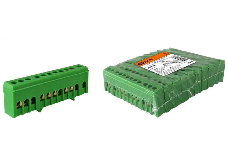 Шина "N" нулевая в изоляторе на DIN-рейку 6x9мм 12 групп  | SQ0801-0083 | TDM — TDM ELECTRIC