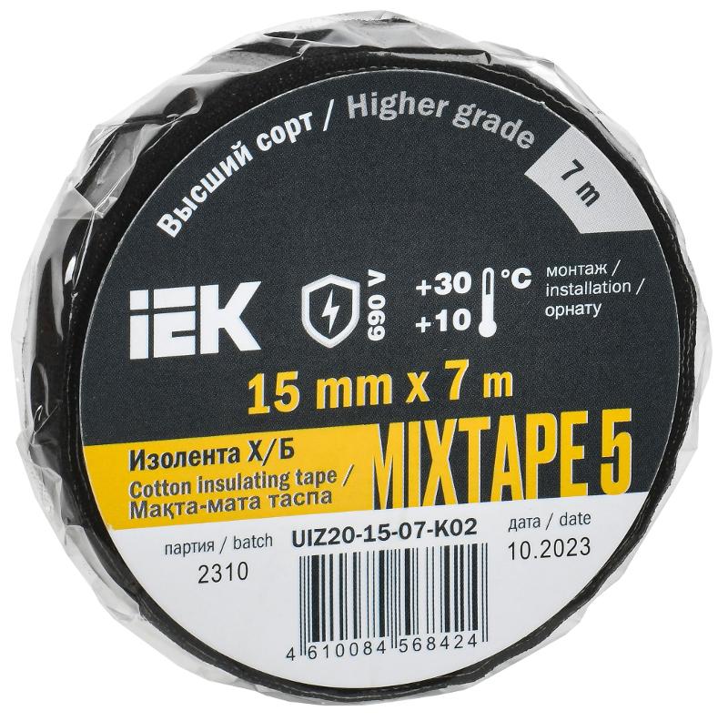 Изолента Х/Б MIXTAPE 5 15мм 7м  | UIZ20-15-07-K02 | IEK — IEK (ИЭК)