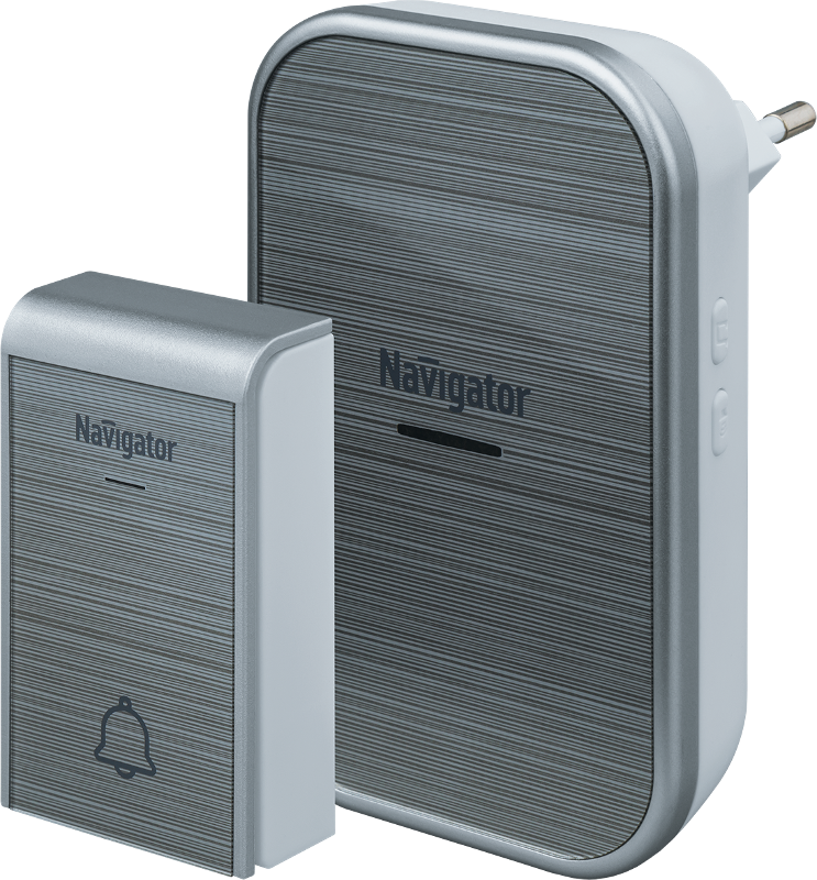 Звонок электрический беспроводной NDB-D-AC04-1V1-S | 80507 | Navigator — Navigator