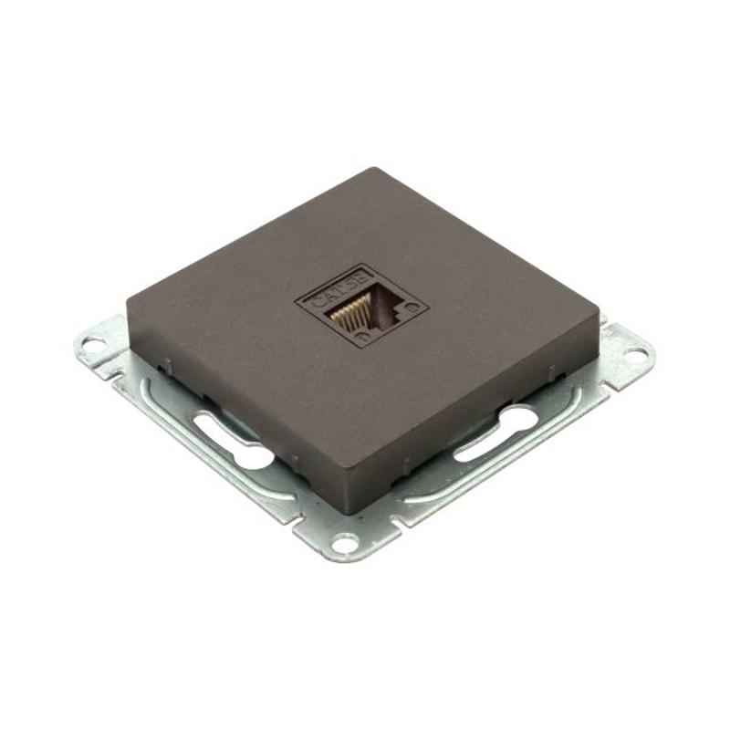 Механизм розетки RJ45 (cat5), мокко Эпика  |UP1-SOM-RJ45-5| EKF — миниатюра 8