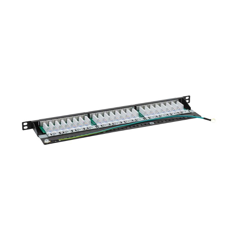 Патч-панель 19", 0.5 U,CAT6, 24 порта RJ45, экранированная | RN6PPF2405 | DKC — миниатюра 2