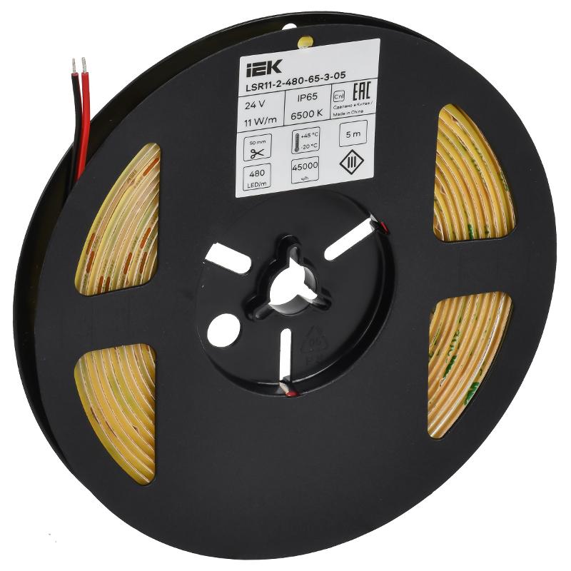 Лента LED 5м COB-480LED 11Вт/м IP65 8мм 24В 6500К  | LSR11-2-480-65-3-05 | ИЭК — миниатюра 3