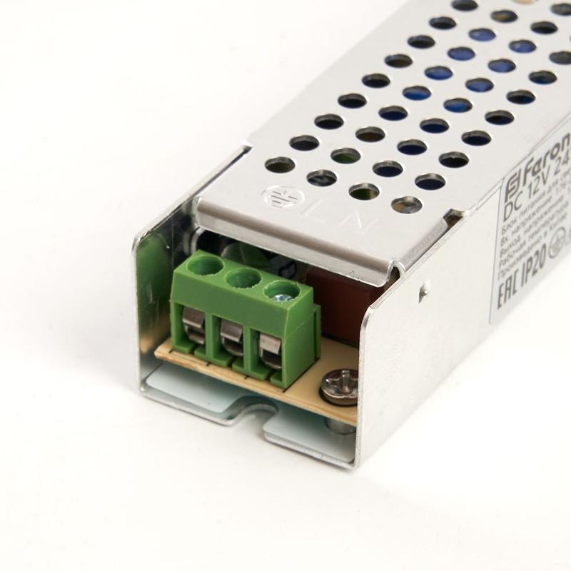 Трансформатор электронный для светодиодной ленты 24W 12V (драйвер), LB009 | 48006 | FERON — миниатюра 3
