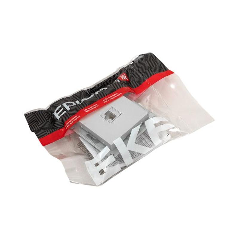 Механизм розетки RJ45 (cat5), алюминий Эпика EKF | UP1-SOA-RJ45-5 | EKF — миниатюра 18