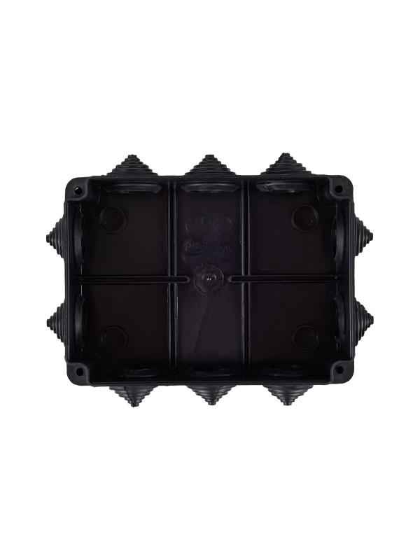 Коробка расп. КМ41242 150х110х70мм IP55 10 вв. черная | UKO11-150-110-070-K02-55 | IEK — миниатюра 2