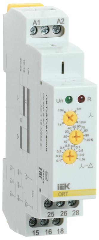 Реле пуска звезда-треугольник ORT. 400 В AС  | ORT-ST-AC400V | IEK — IEK (ИЭК)