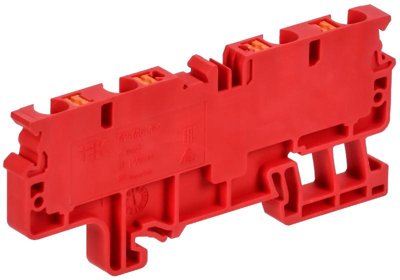 ARMAFIX Клемма пруж. Push In CP-MC 4 выв. 4мм2 красная | AF-CT22-00-4-K04-004 | IEK — миниатюра 2