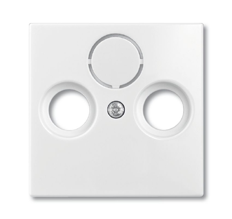 ABB Basic 55 Альп. белый Накладка TV-FM (SAT) розетки | 1724-0-4283  | 2CKA001724A4283 | ABB — ABB