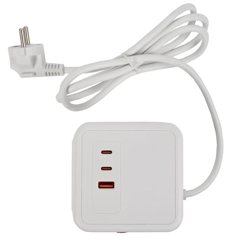 DOMINIC Удлинитель У08K 1,5м 3х1мм2 USB A+C 20Вт бел | DN-YP30-16-08-01-ZKU-K01 | IEK — миниатюра 7