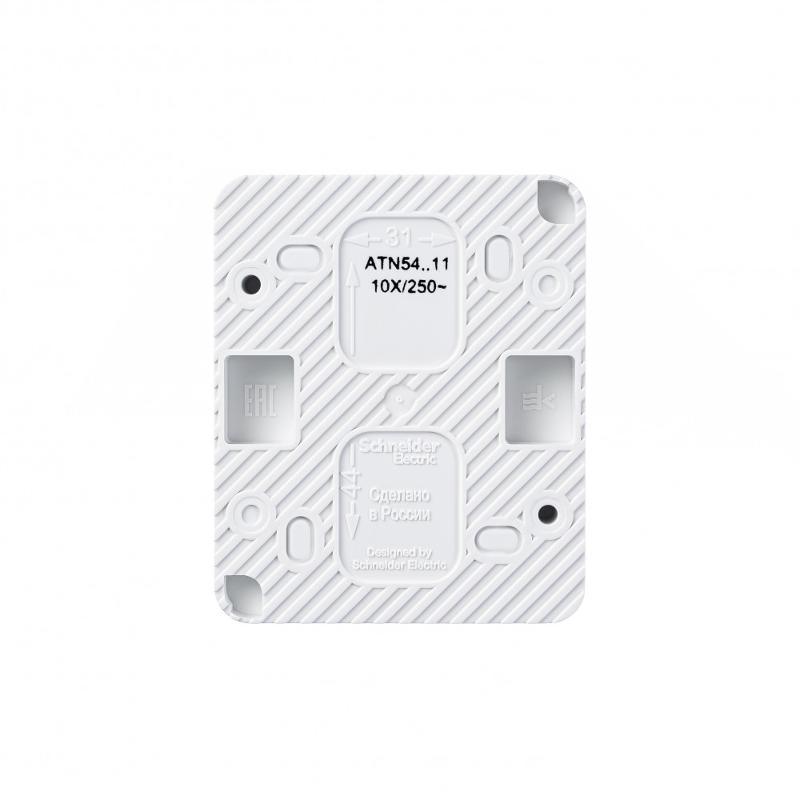 AtlasDesign Profi54 Белый О/У Выключатель 1-клавишный 10 АХ | ATN540111 | SE — миниатюра 9