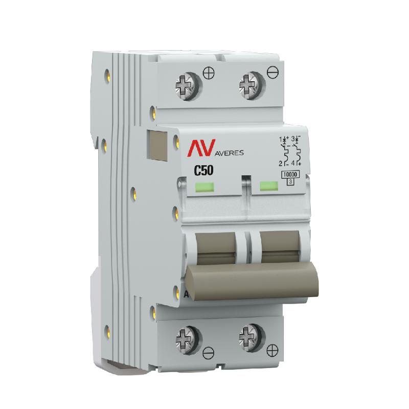 Выключатель автоматический AV-10 DC 2P 50A (C) 10kA  AVERES |mcb10-DC-2-50C-av| EKF — миниатюра 5
