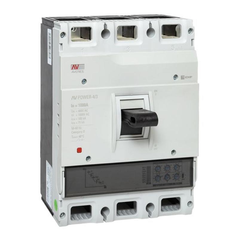 Выключатель автоматический AV POWER-4/3 1000А 100kA ETU2.0 AVERES | mccb-43-1000H-2.0-av | EKF — миниатюра 1