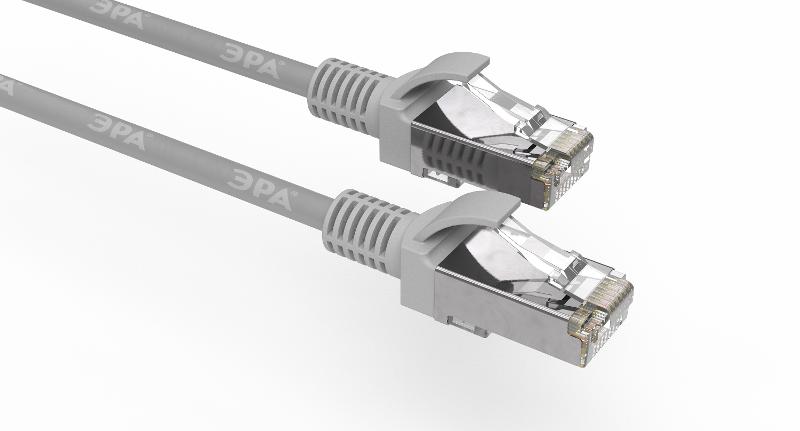 Патч корд Simple PC-1F-A F/UTP категория 5e, длина 1 метр, экранированный, серый | Б0051380 | ЭРА — ЭРА (Энергия света)