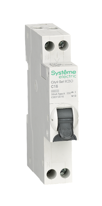 АВДТ City9 1П+Н C16 6000A 30мА A 18мм | C9D73616 | SE — Systeme Electric