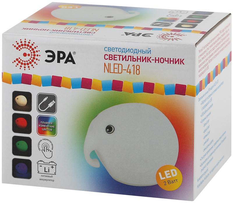 Светильник настольный NLED-418-2W-W белый | Б0044559 | ЭРА — миниатюра 2