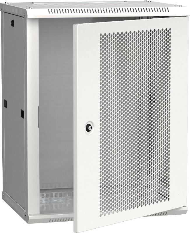 Шкаф LINEA W 15U 600x450 мм дверь перфорированная, RAL7035 | LWR3-15U64-PF | ITK — ITK