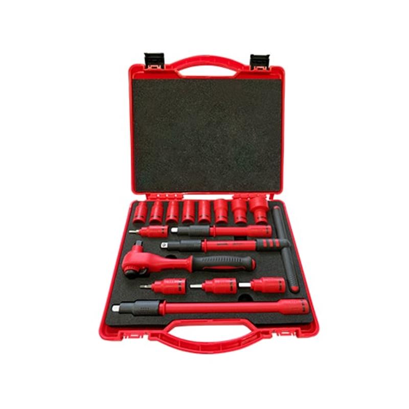 Набор электрика диэлектрический 1000В, 3/8", 16 пр., VDE, SHTOK | 376269 | КЭАЗ — КЭАЗ (Курский электроаппаратный завод)