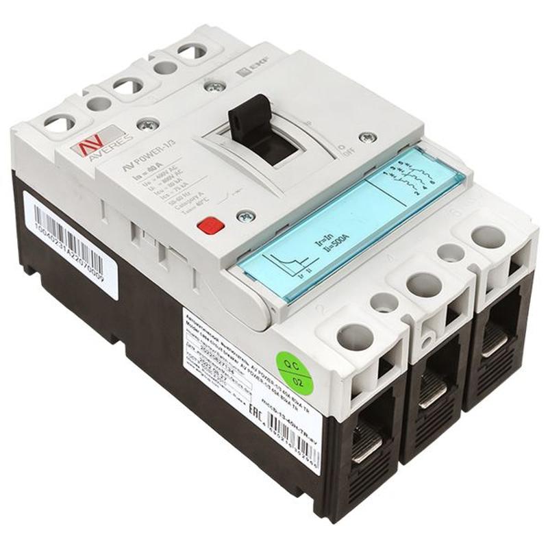 Выключатель автоматический AV POWER-1/3  40А 80kA TR AVERES | mccb-13-40H-TR-av | EKF — миниатюра 11