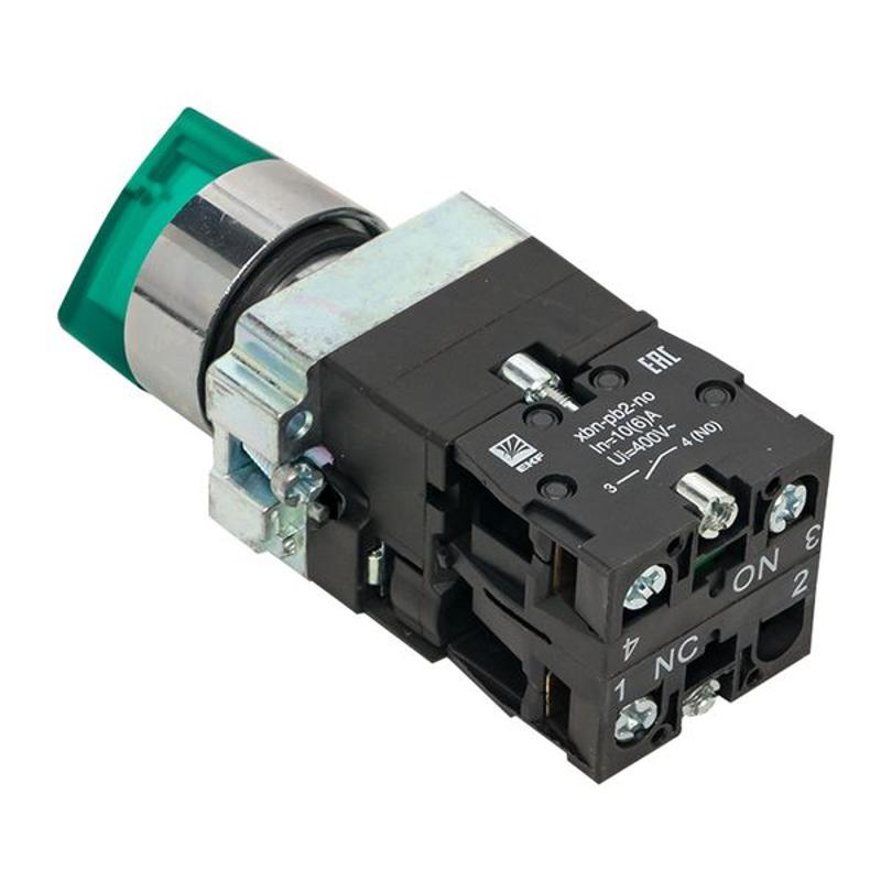 Переключатель BD33 3P c зеленой подстветкой 24В NO PROxima | xb2-bk33-g-24 | EKF — миниатюра 7