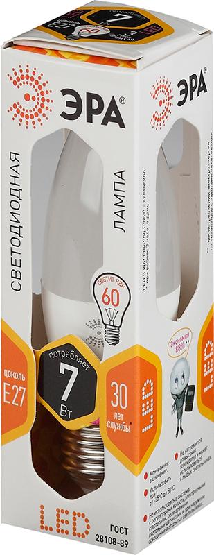 Лампа светодиодная LED B35-7W-827-E27 | Б0028479 | ЭРА — миниатюра 2