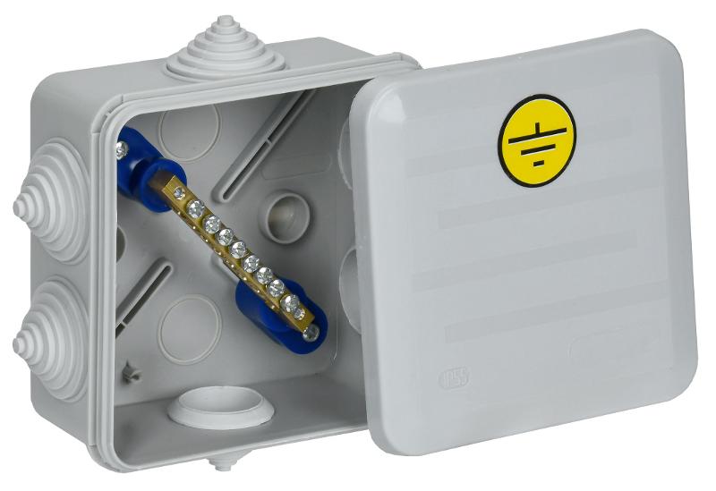 Коробка КУП КМ41361 100х100х50мм IP44 6 вв. (7035) | UKO21-100-100-050-K41-55U | IEK — IEK (ИЭК)