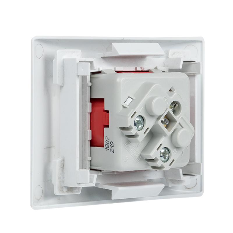 Розетка 45х45 PRO, с заземлением, красная , 45 град | E6MR16-028-70-45 | EKF — миниатюра 5