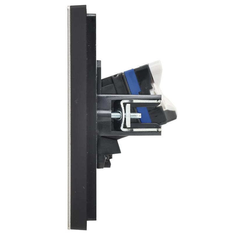 FORTE&PIANO Розетка комп. 2-ая RJ45 кат.6 FP634M металл шампань  | FP-K20-2-M-K37 | IEK — миниатюра 4