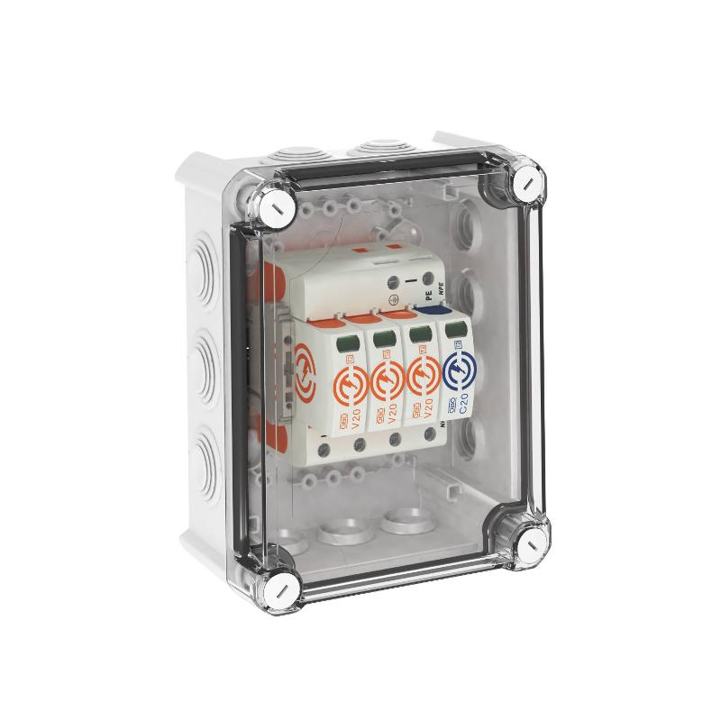 Комплект УЗИП V20-3+NPE в защитном корпусе (Класс II), 280 В (VG-V20-3+NPE-280) | 5095383 | OBO Bettermann — OBO Bettermann