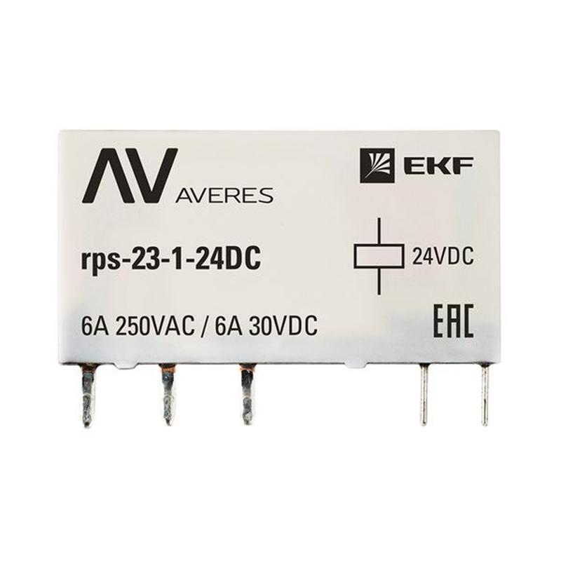 Реле промежуточное РП slim 23/1 6A 24В DC AVERES | rps-23-1-24DC | EKF — миниатюра 3
